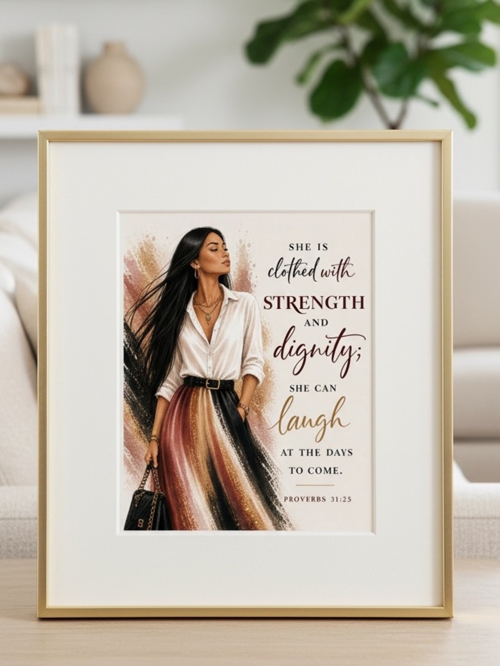 DDS Art Print, 8x10, Bible Verse, Paper Print, Unframed, Women’s Series